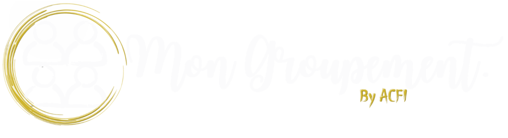 Logo mon groutpement en Blanc